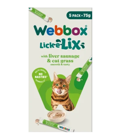 A73237 WBX Lick e Lix Liver Sausage Cat Grass 5 Pack CARTON DRWA002446NA STD.webp