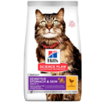 hills chat adulte sensitive stomach skin au poulet