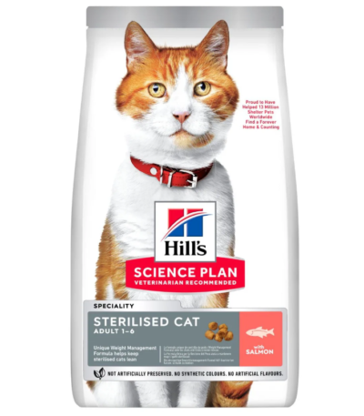 hills chat sterilise au saumon