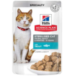 hills patee pour chat adulte sterilise 1 6 a la truite