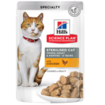 hills patee pour chat adulte sterilise 1 6 au poulet