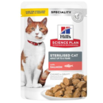 hills patee pour chat adulte sterilise 1 6 au saumon