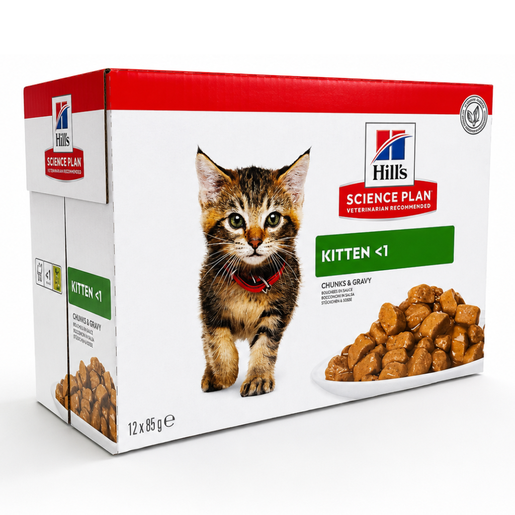 hills patee pour chaton au poulet 12x85g